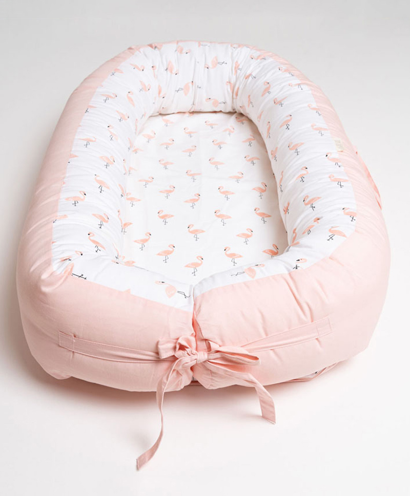 Aariro Organic Cotton Cozy nest Flamingo Without Mosquito Net-picture-25