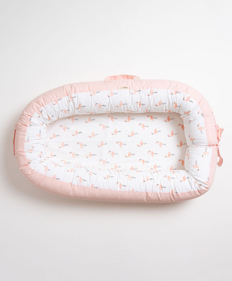 Aariro Organic Cotton Cozy nest Flamingo Without Mosquito Net-picture-28