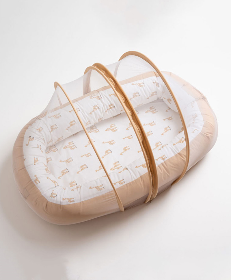 Aariro Organic Cotton Cozy nest Stand Tall With Mosquito Net (0-8 Months)-image-34