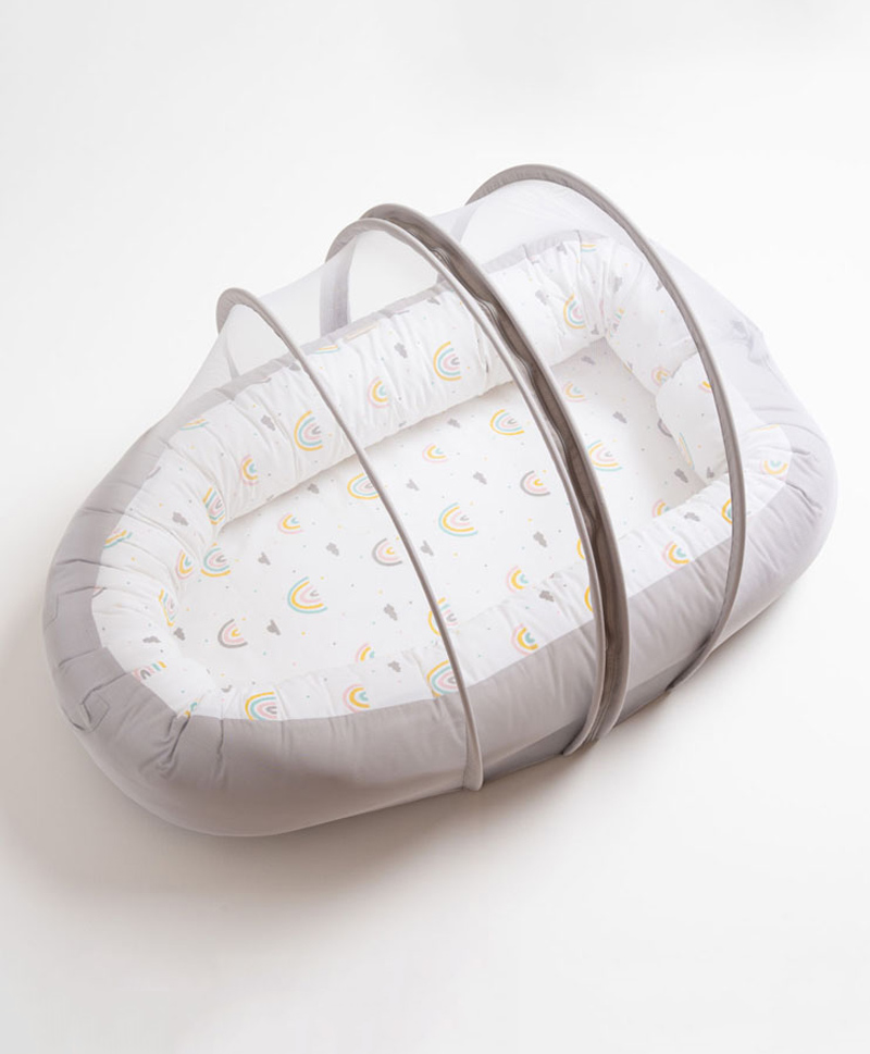 Aariro Organic Cotton Cozy nest Follow the Rainbow With Mosquito Net (9-18 Months)-picture-48