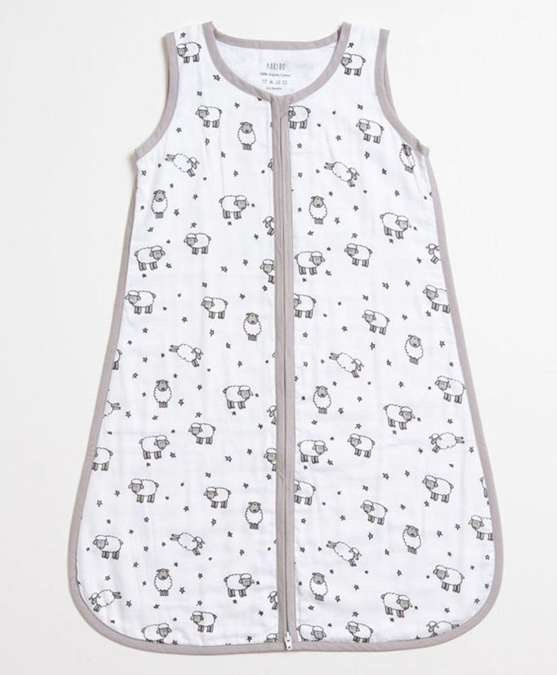Aariro Organic Cotton Sleep bag Counting sheep  0-6m-image-22