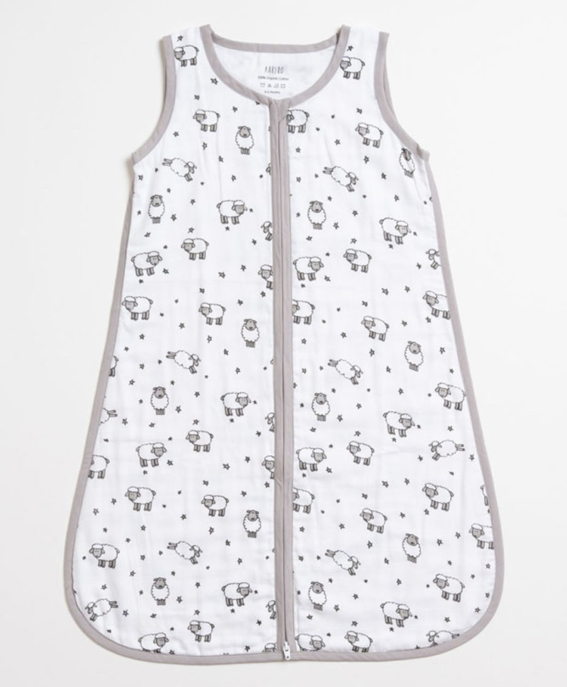 Aariro Organic Cotton Sleep bag Counting sheep  6-12m-image-2