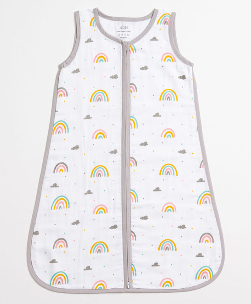 Aariro Organic Cotton Sleep bag Follow the Rainbow  6-12m-picture-18
