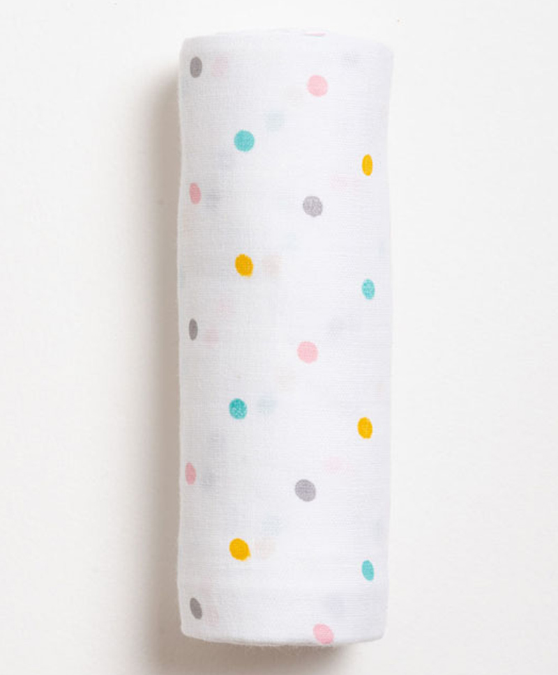 Aariro Organic Cotton Swaddle Polka-picture-39