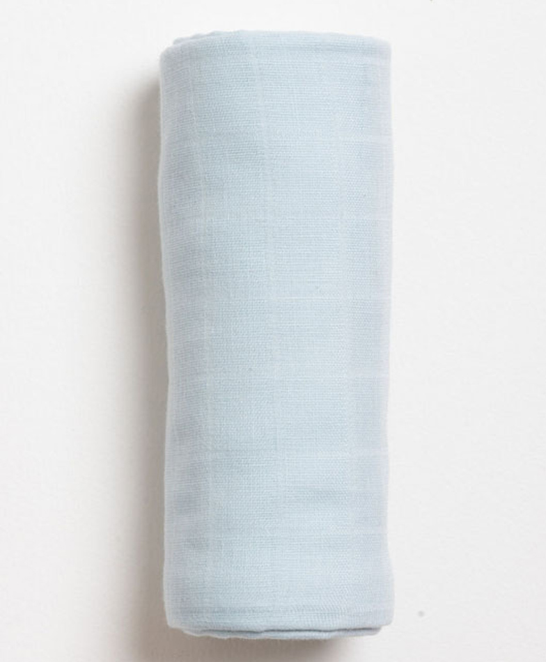 Aariro Organic Cotton Swaddle - Baby Blue-picture-28
