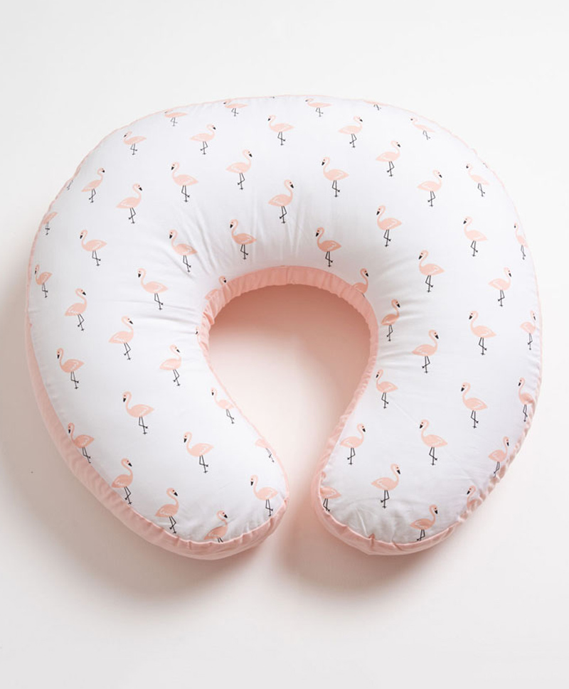 Aariro Organic Cotton Nursing Pillow Flamingo-picture-37