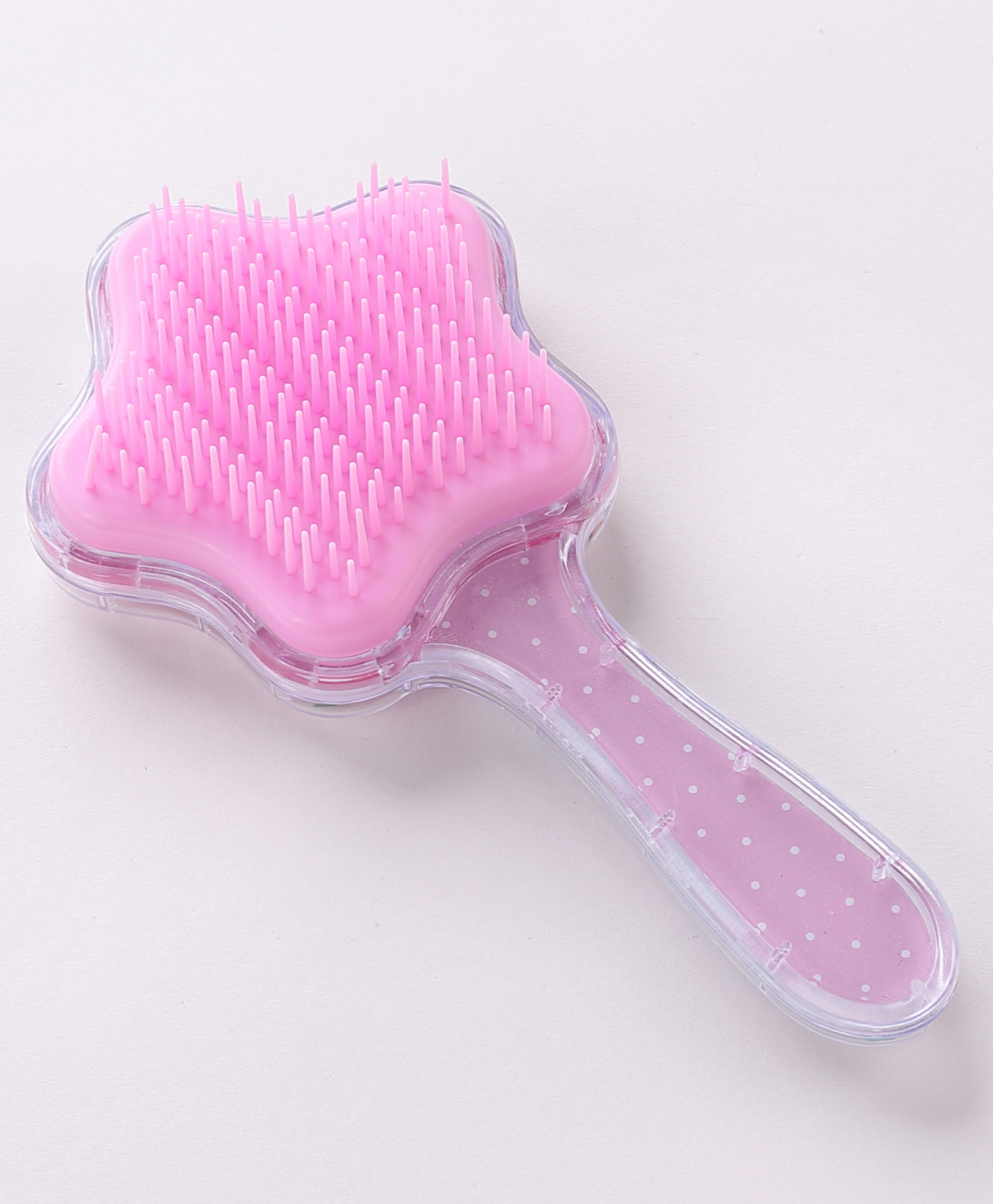 Hair Brush With Star Shape & Unicorn Design - Pink-image-39