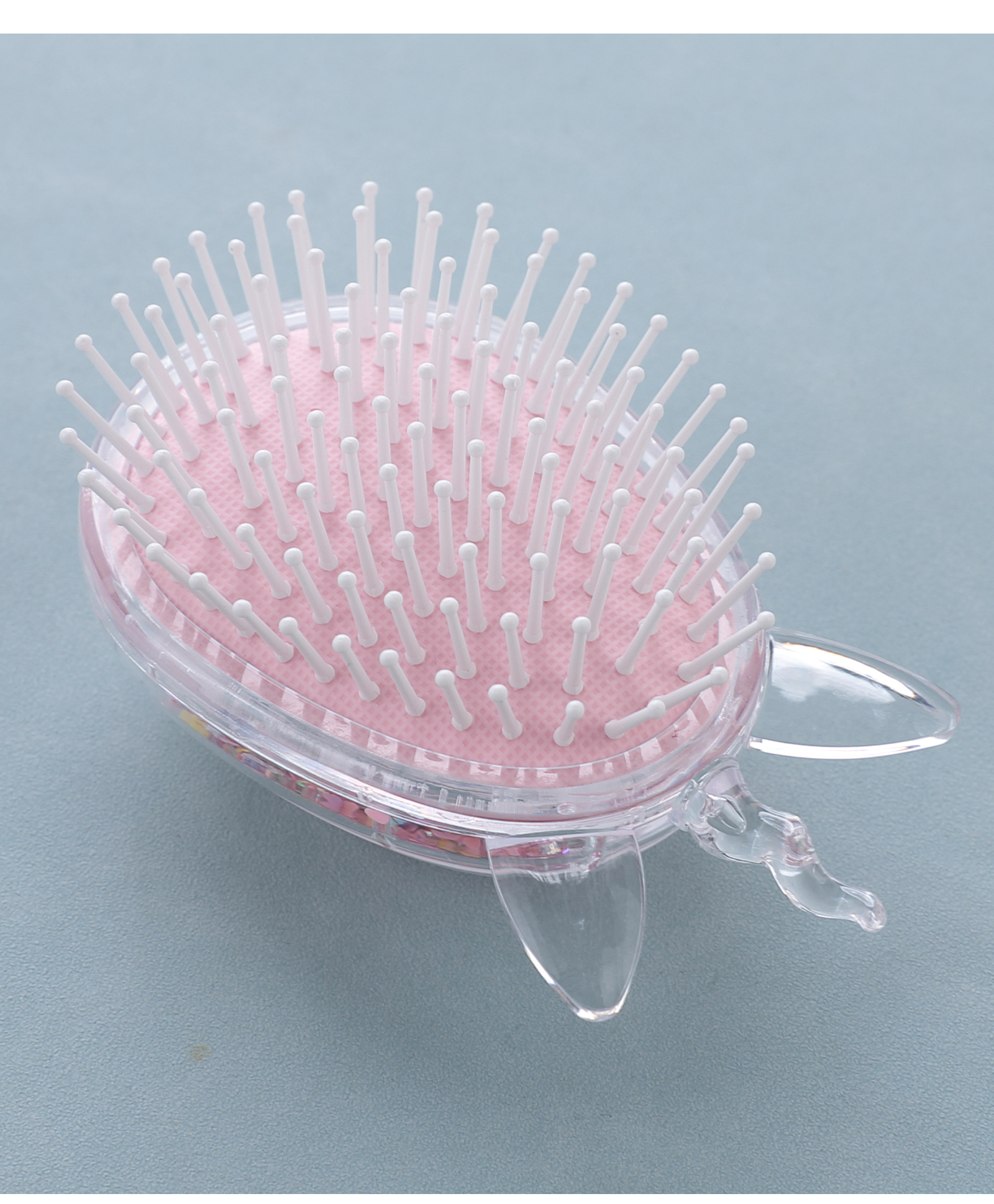 Hair Brush With Unicorn Shape & Unicorn Design - Pink-image-37