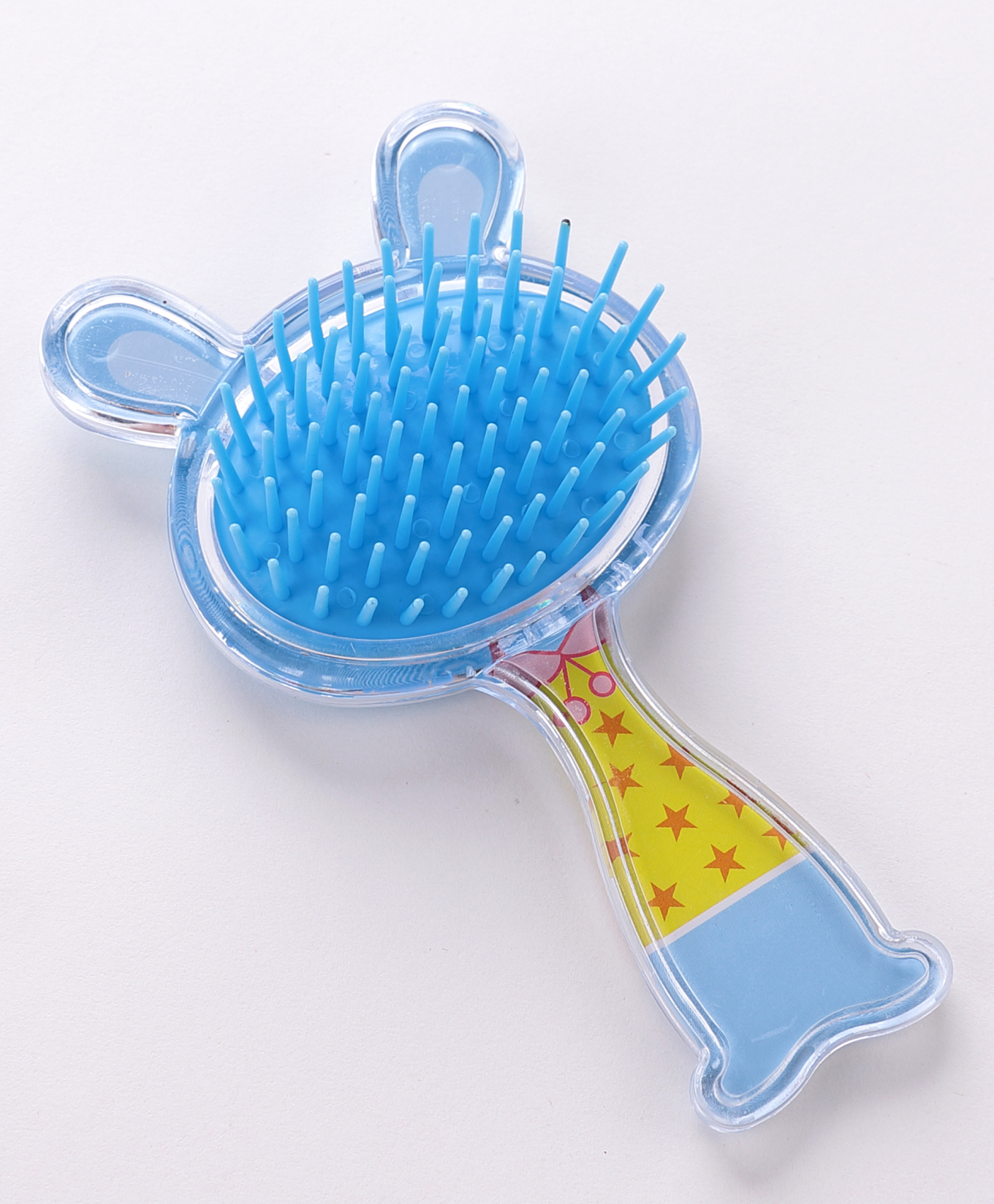 Hair Brush With Air Cushion & Kitty Design - Blue-image-23