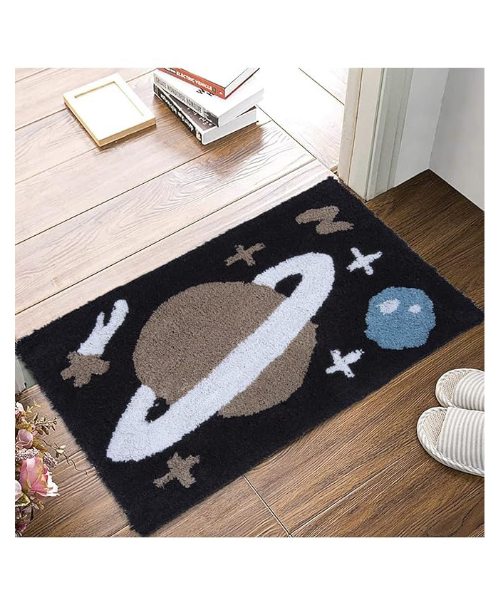 AAZEEM Abstract CottonDoor matfor Home (Black)-image-48