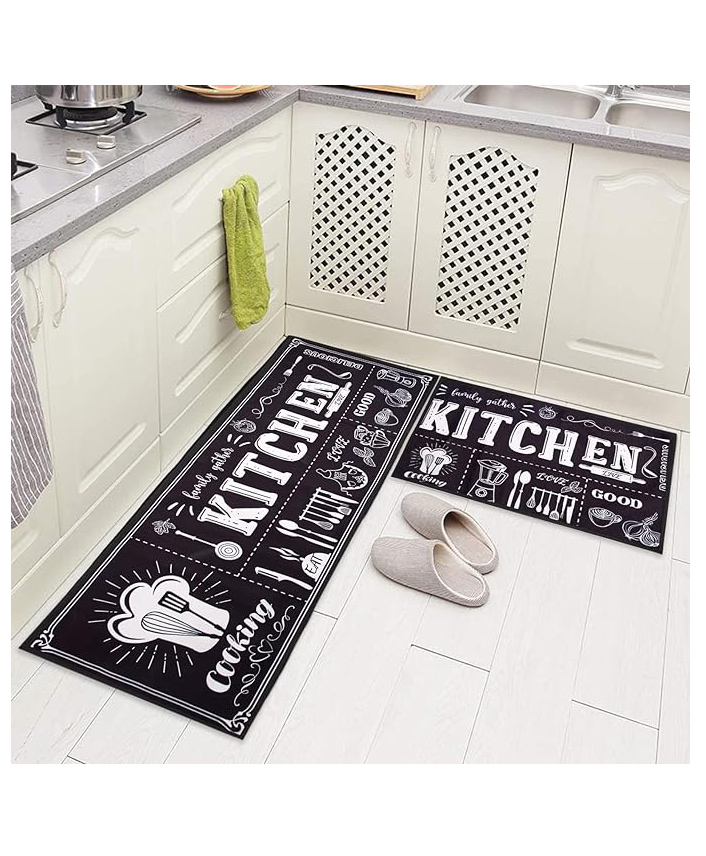 AAZEEM Kitchen Floor Mat & Runner with Anti Skid Backing -Set of 2-image-18
