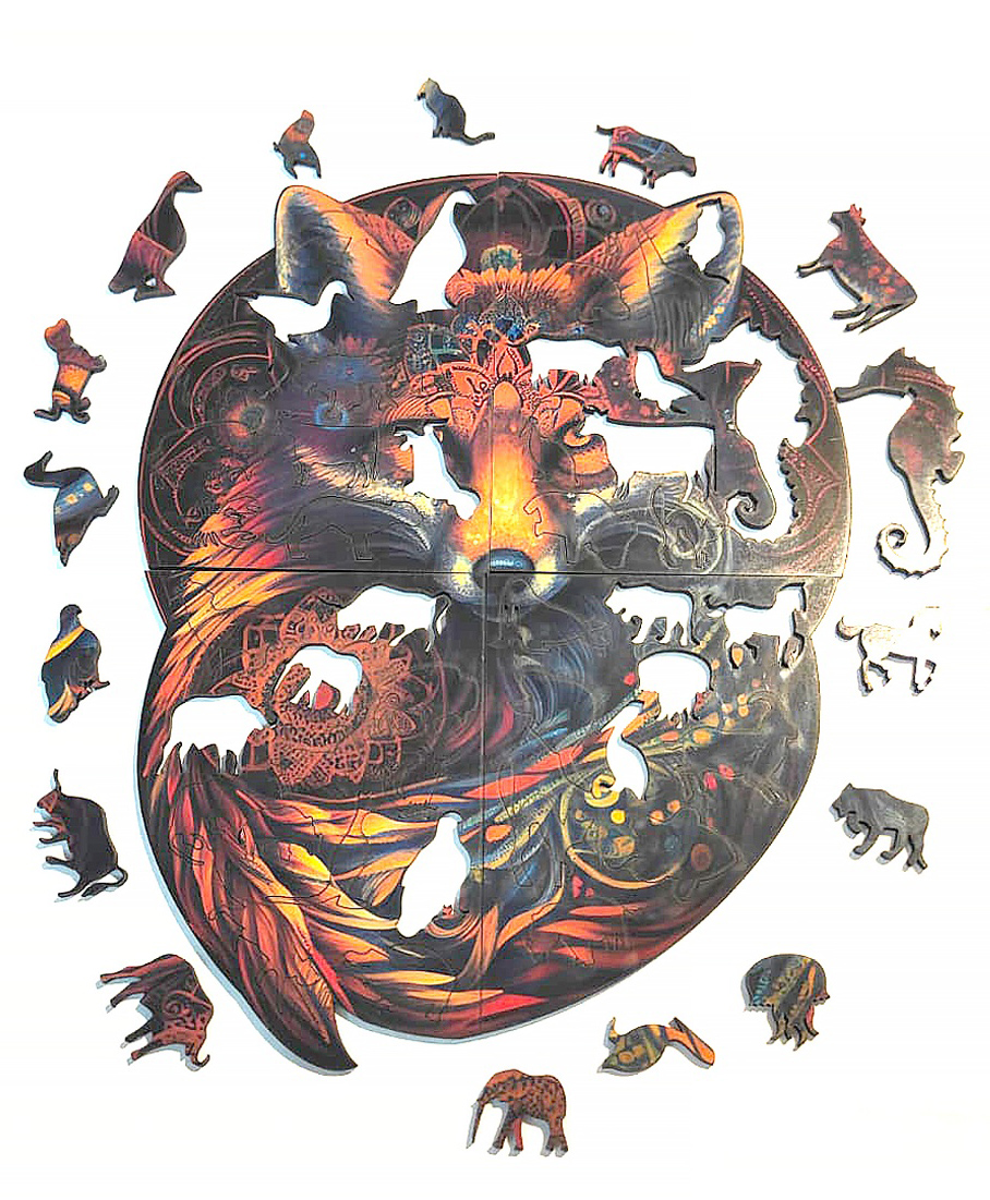 MetClap Baby Wolf 3D Magical Puzzle come with 50 animal puzzle pieces-image-43