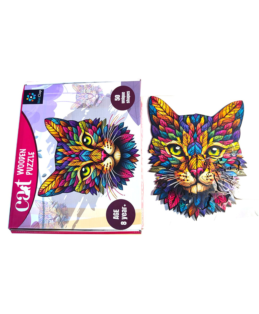 MetClap Baby Cat 3D Magical Puzzle come with 50 pieces animal puzzle-image-5