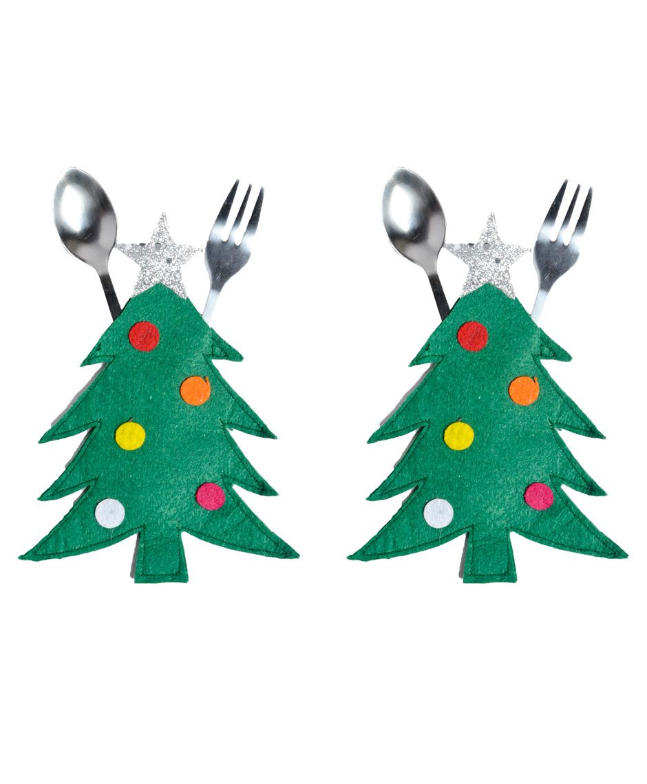Li'll Pumpkins Tree Cutlery Pocket - Green-picture-25