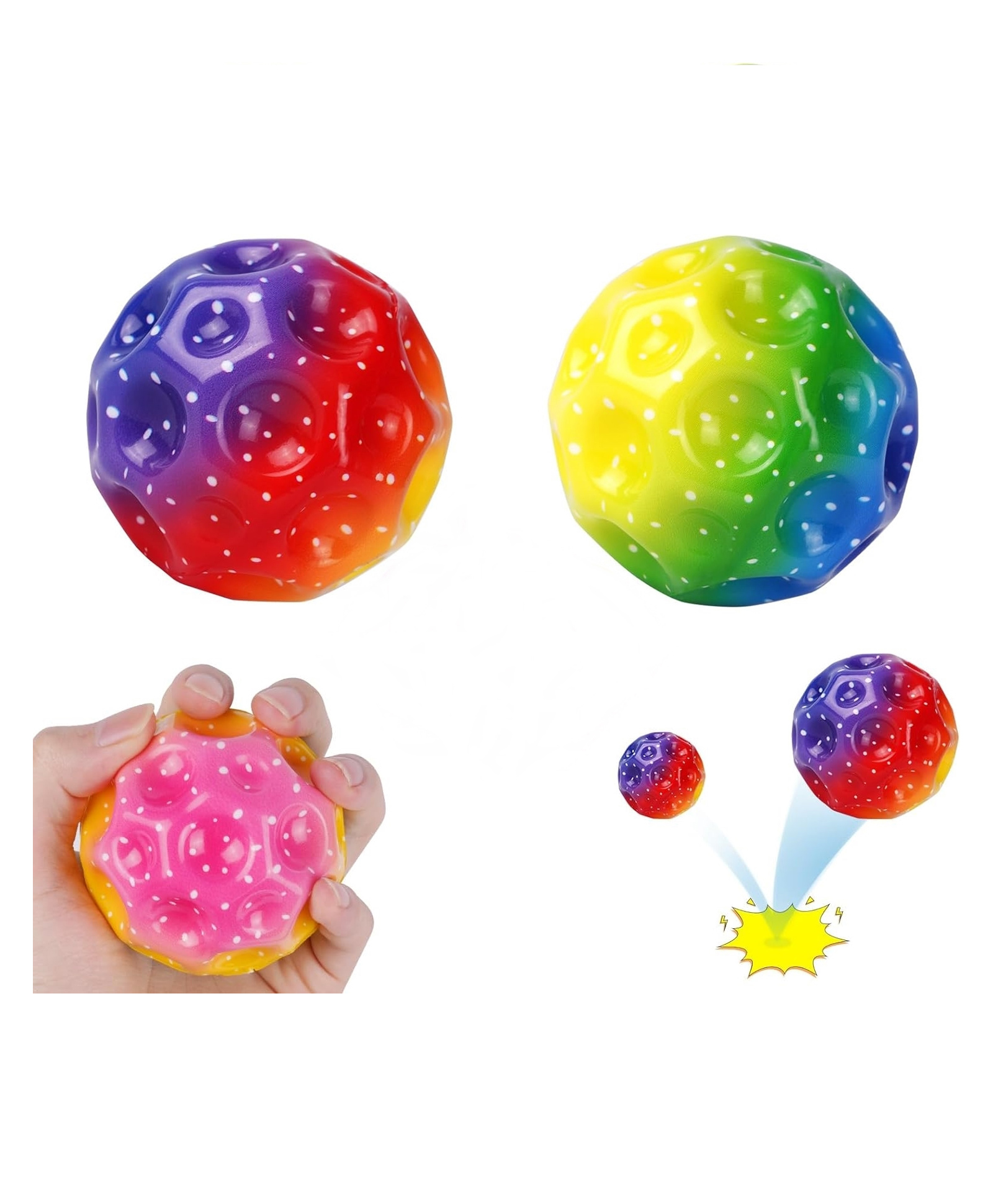 MUREN Moon Ball  High Bouncing Ball Pop -Sports Training Ball Pack of 2-image-4