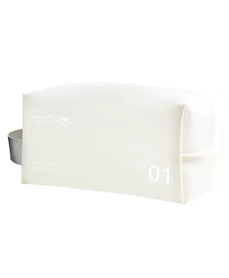 House of Quirk Toiletry Bag for Women Clear Travel Toiletry Bag Travel Makeup Bag Hanging Toiletry Bag for Men Toiletry Bags (White)-picture-13