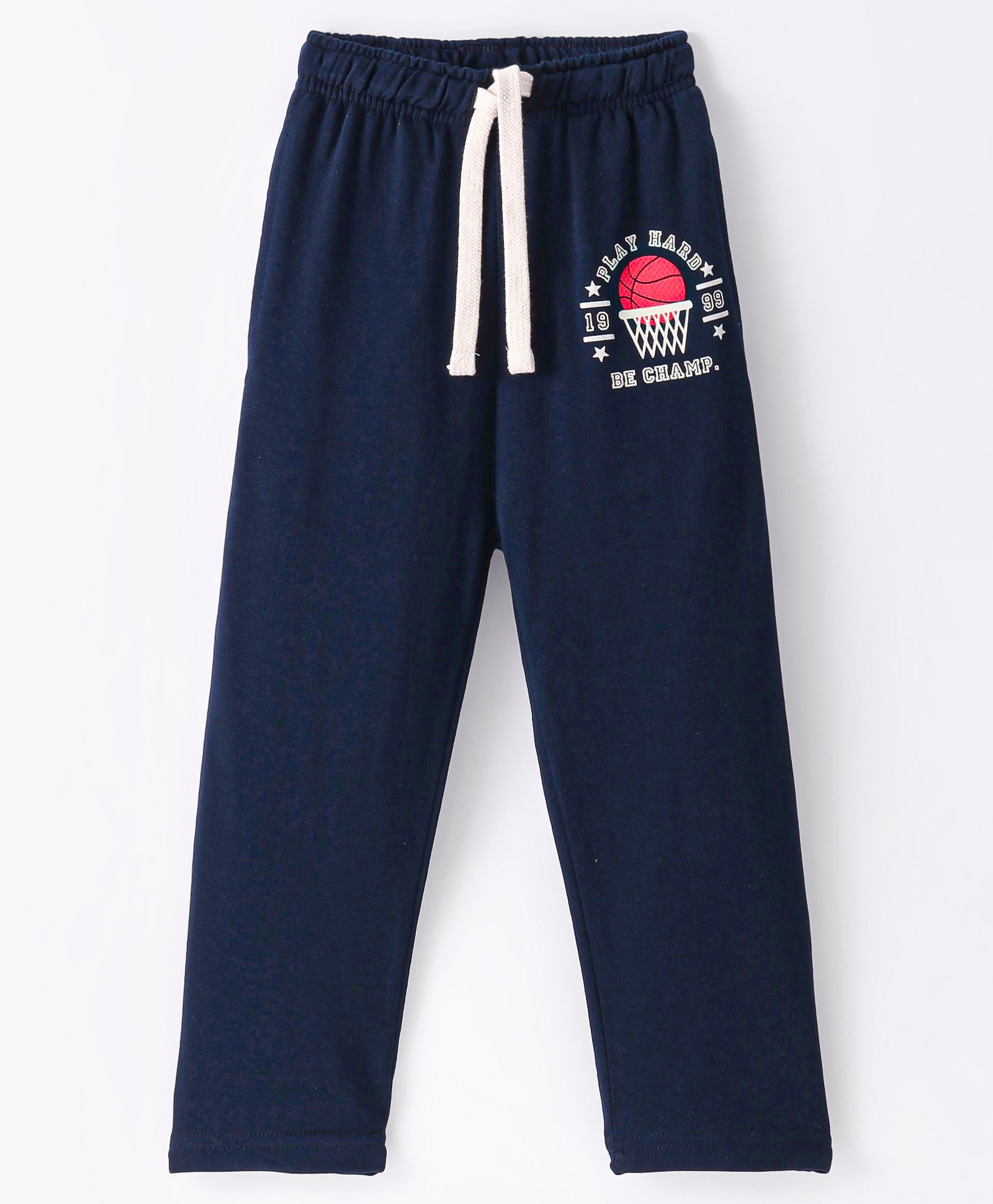 Lazy Bones Sinker Full Length Track Pant with Text Print - Blue-picture-16