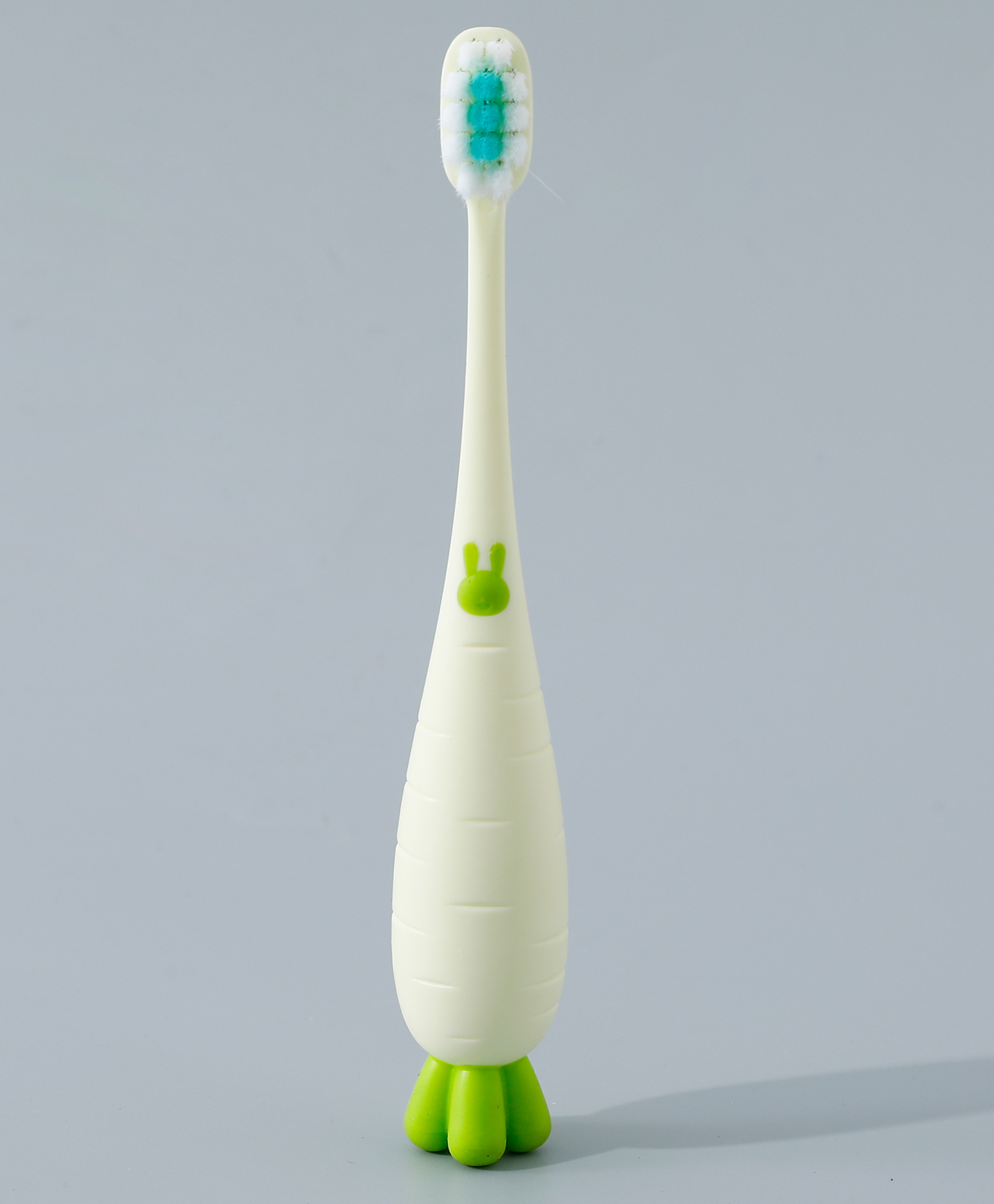 fab n funky Tooth Brush with Ultra Soft Bristles Carrot Design - White-picture-28