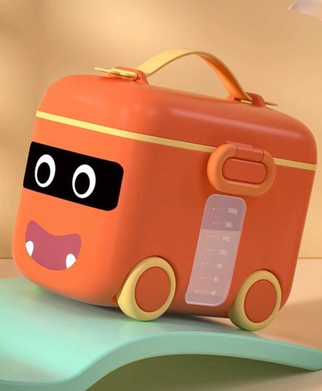 fab n funky Milk Powder Storage and Dispenser Car Shape - Orange-picture-20