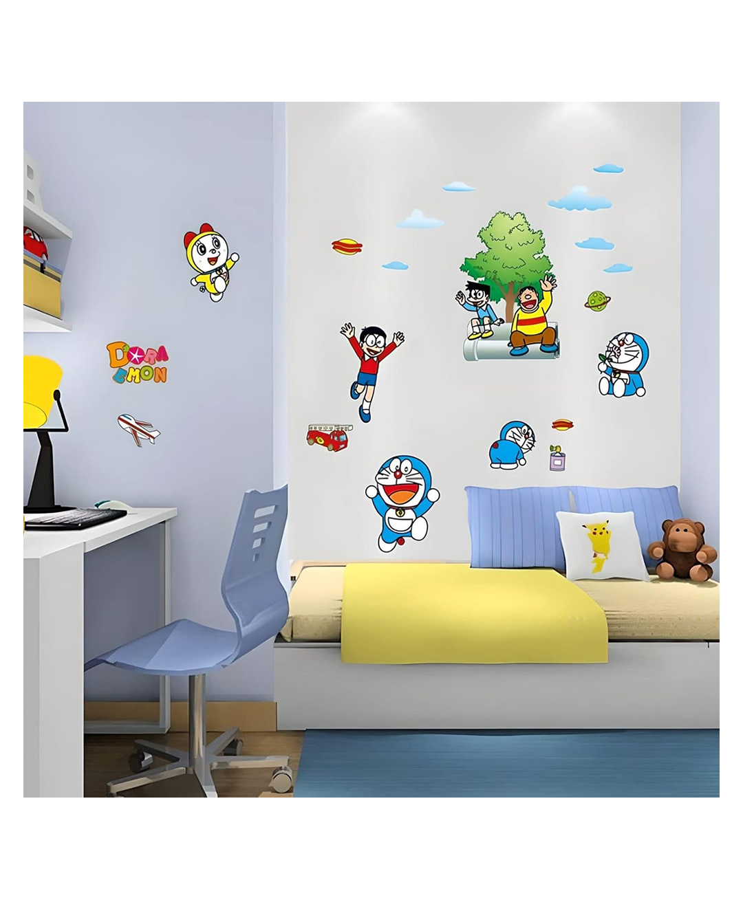Jaamso Royals Cartoon Doraemon Kids Room Decor Wall Sticker-image-26