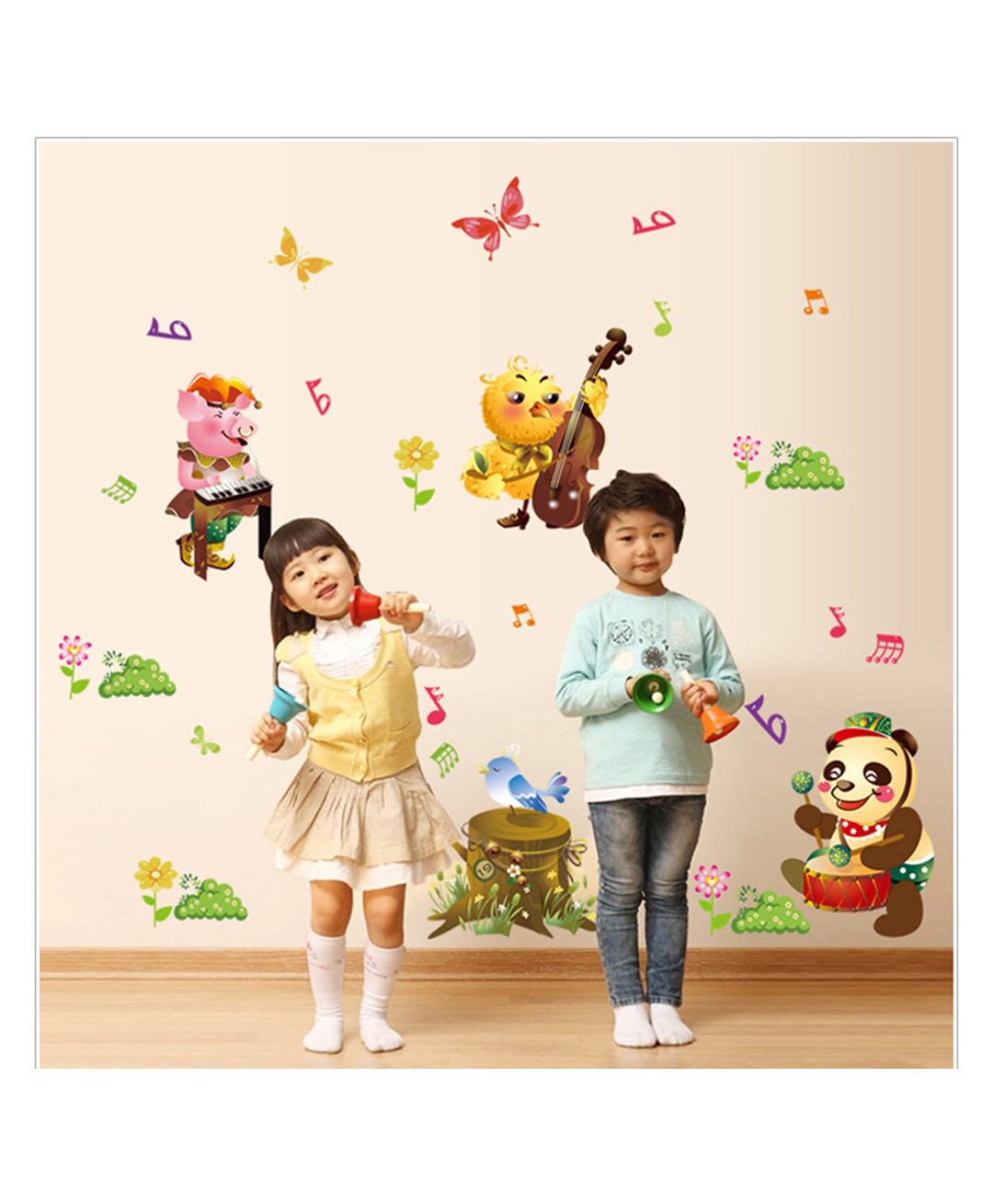 Jaamso Royals Animal Concert Cartoon Kids Room Decor Wall Sticker-picture-13