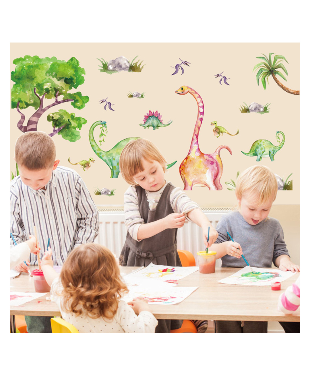 Jaamso Royals Child Dinosaur Animals Kids Room Decor Wall Sticker-image-6