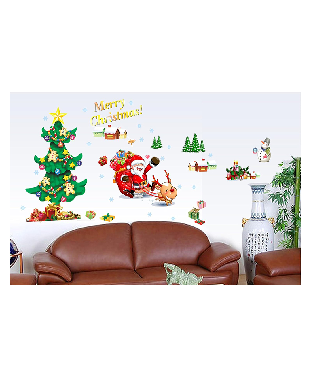 Jaamso Royals Merry Christmas Kids Room Decor Wall Sticker-image-14
