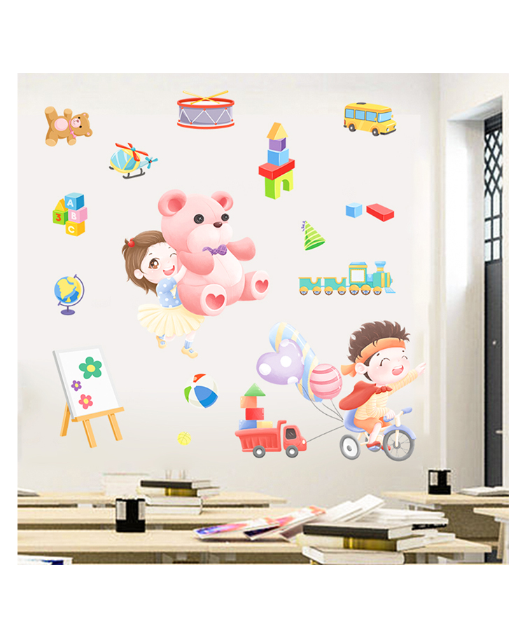 Jaamso Royals Education Cartoon Kindergarten Kids Room Decor Wall Sticker-picture-44
