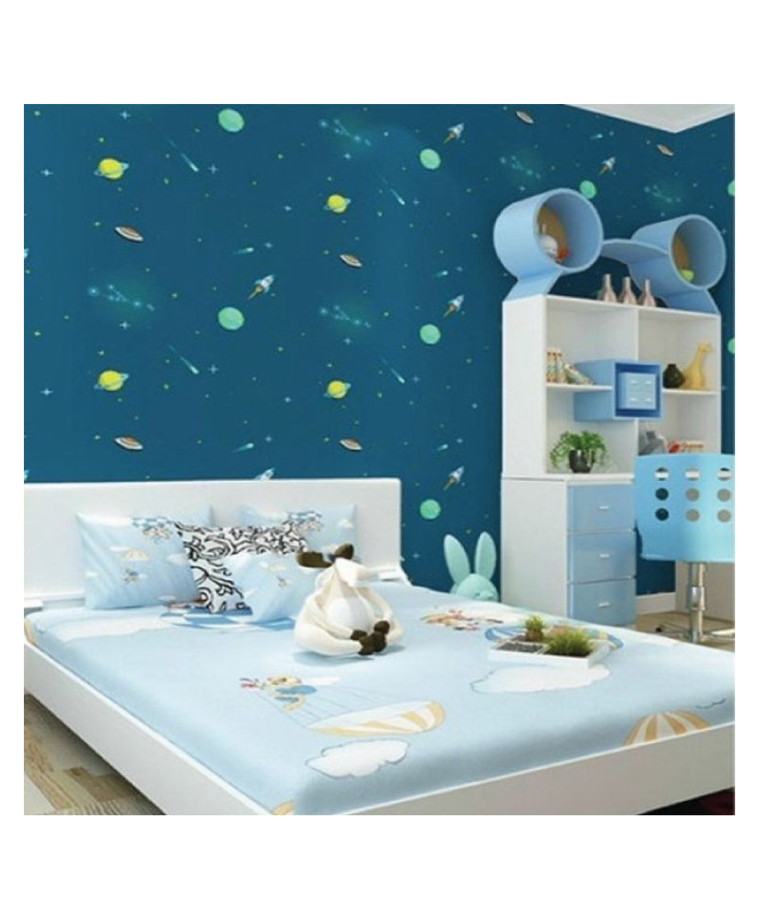 Jaamso Royals Decorative Space Universe Kids Room Decor Wallpaper-image-47