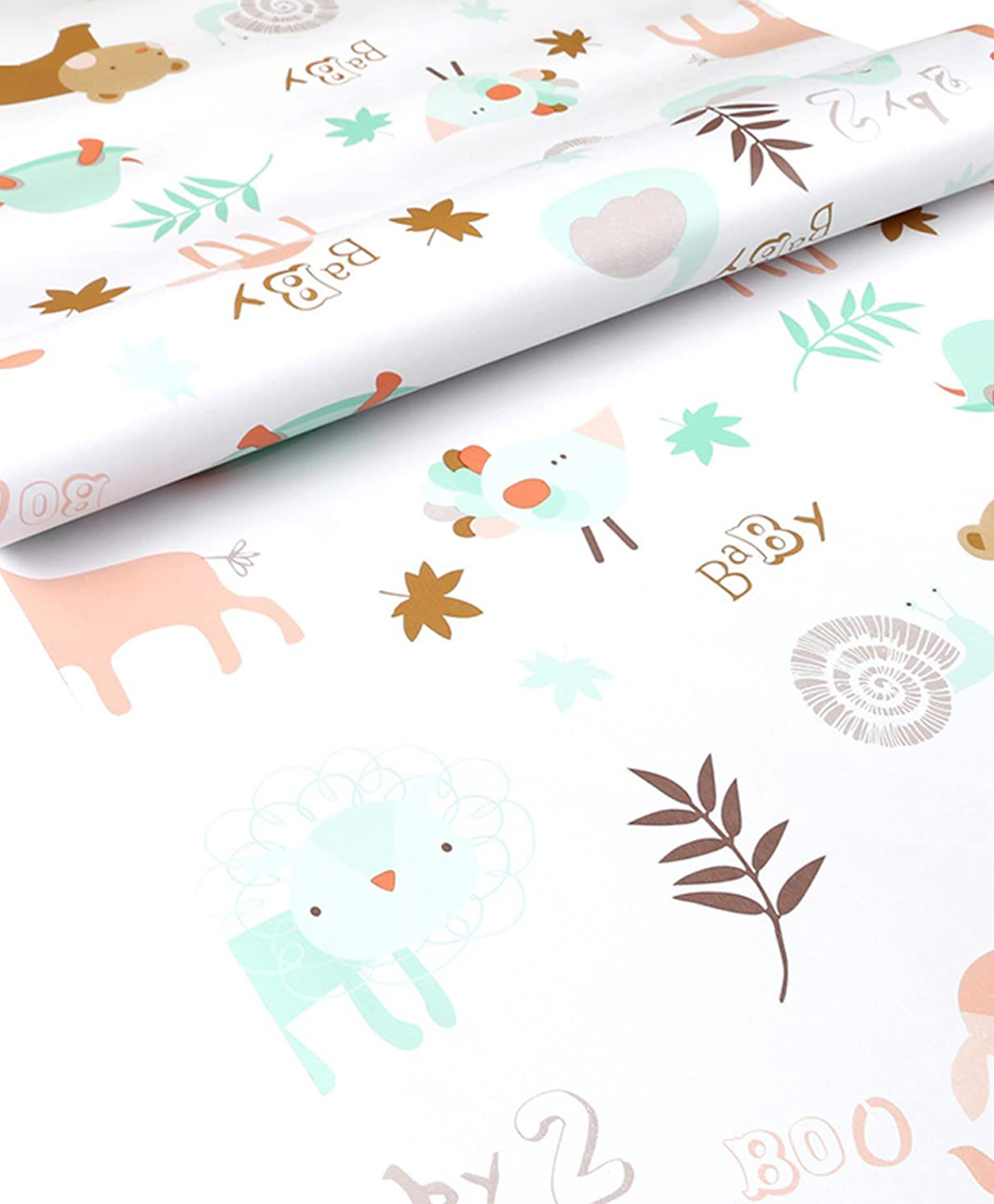 Jaamso Royals White Kids Animals Kids Room Decor Wallpaper-image-27