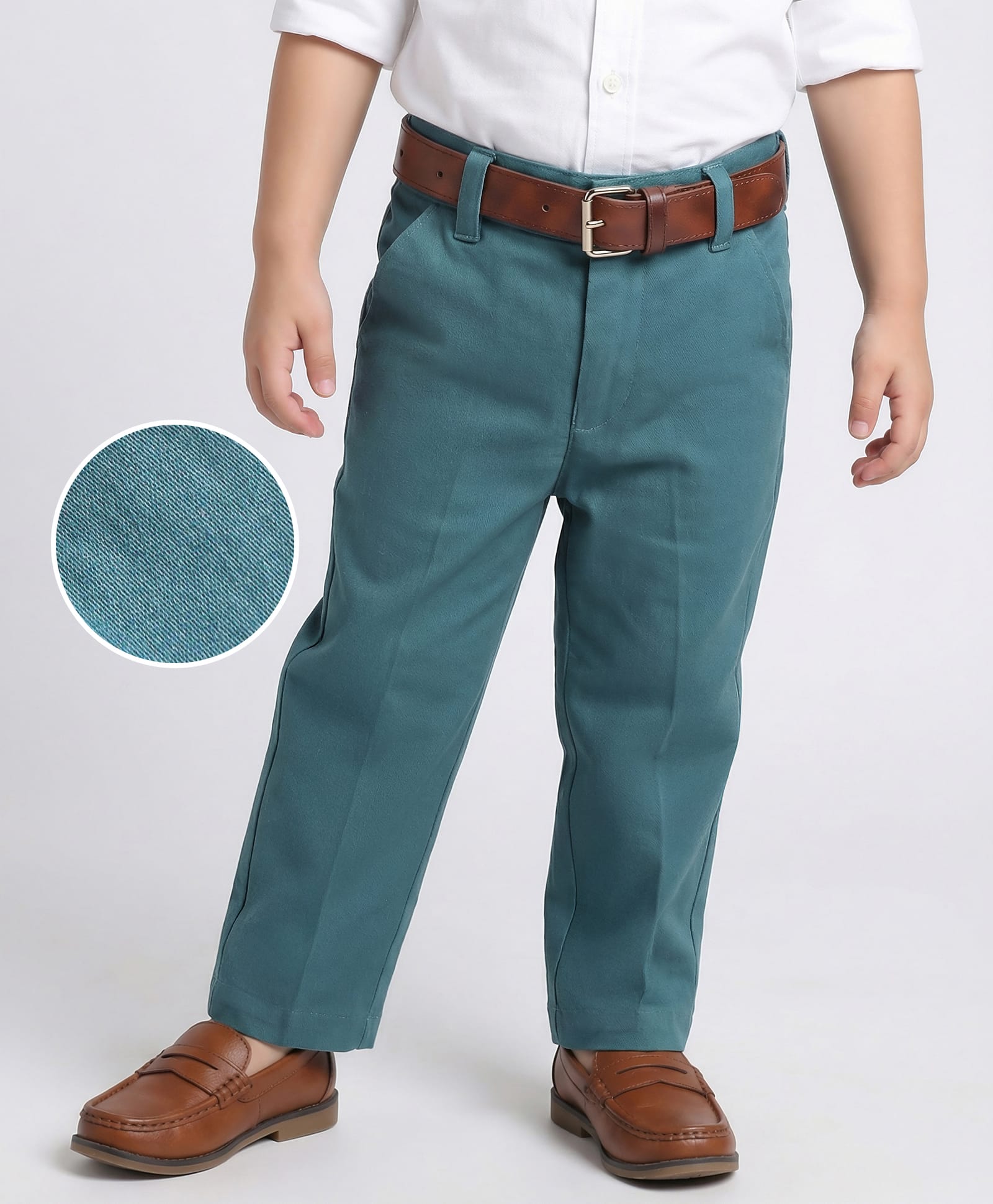 Mark & Mia Full Length Solid Colour Trouser - Light Blue-picture-31