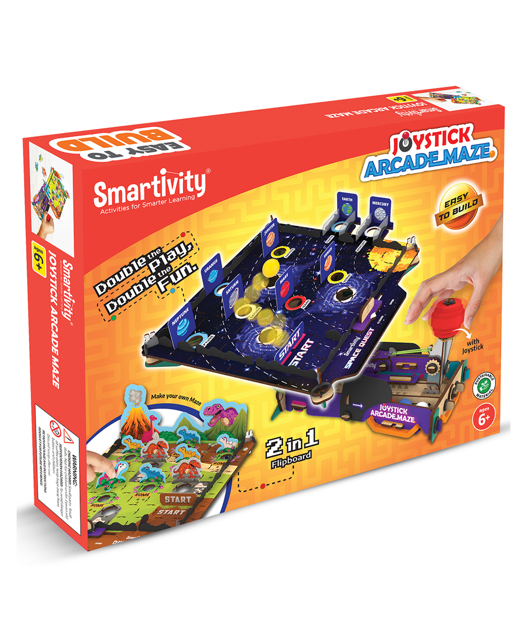 Smartivity Joystick Arcade Maze Stem Diy Activity Kit - Multicolor