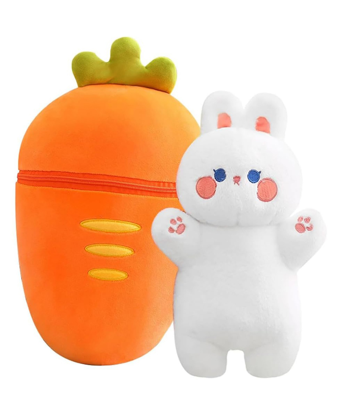 DearJoy Rabbit in a Carrot Soft Toys Orange - Height 20 cm-picture-5