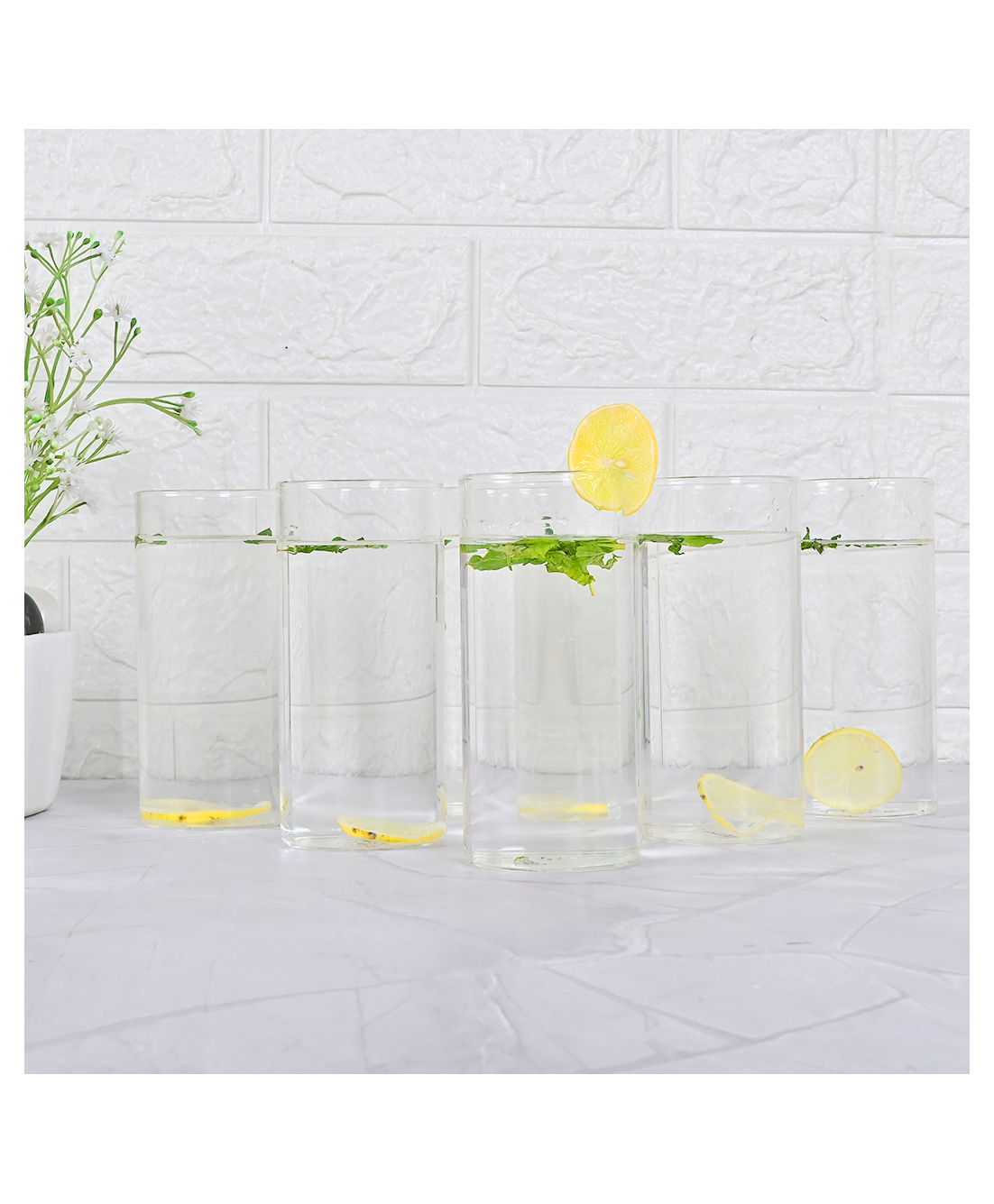 Femora Borosilcate Glass Transparent Drinking Glass - Set of 6-image-41