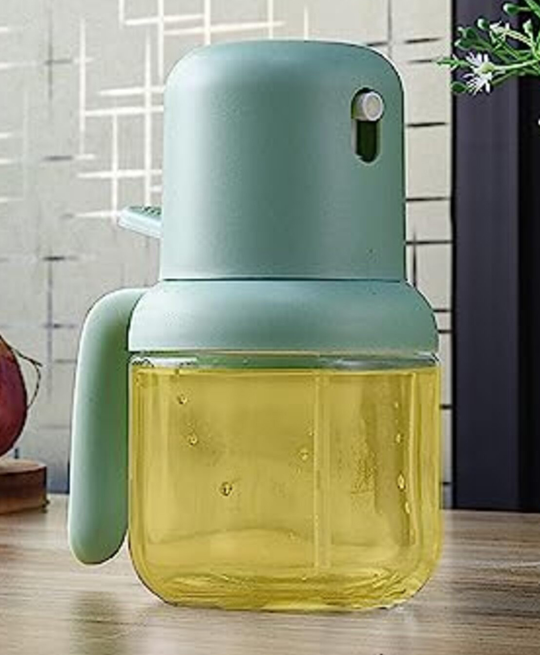 Femora Oil Sprayer For Cooking, Oil Jar, 200 ml (6 Oz), Pack Of 1 - Glass, Green-image-49
