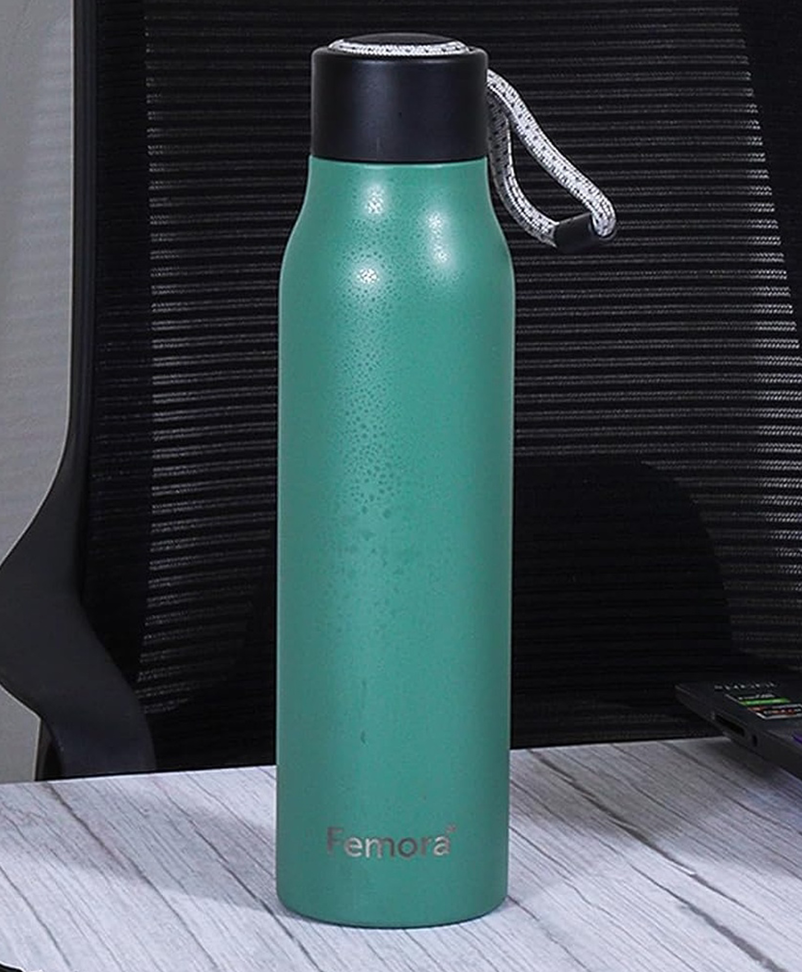 Femora Urban Frost Cold & Hot Water Bottle with Double Walled Stainless Steel Insulated Flask Water Bottle-image-8