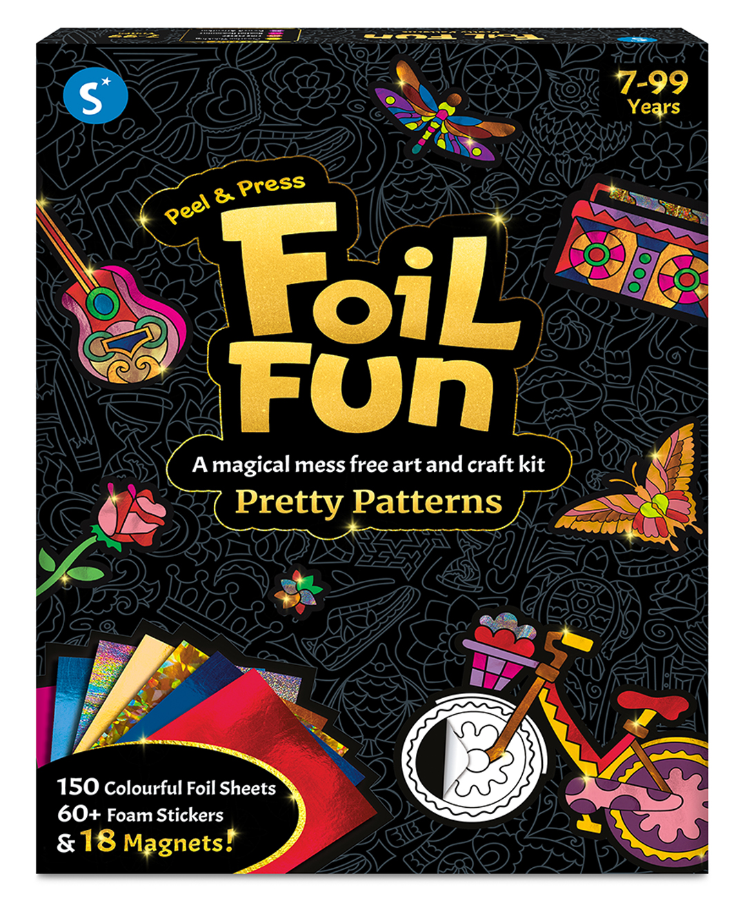 Skillmatics Art & Craft Activity - Foil Fun Pretty Patterns, Mess Free Art, Craft Kits & Supplies, DIY Creative Activity, Gifts for Girls & Boys Ages 7, 8, 9, and Up-image-35