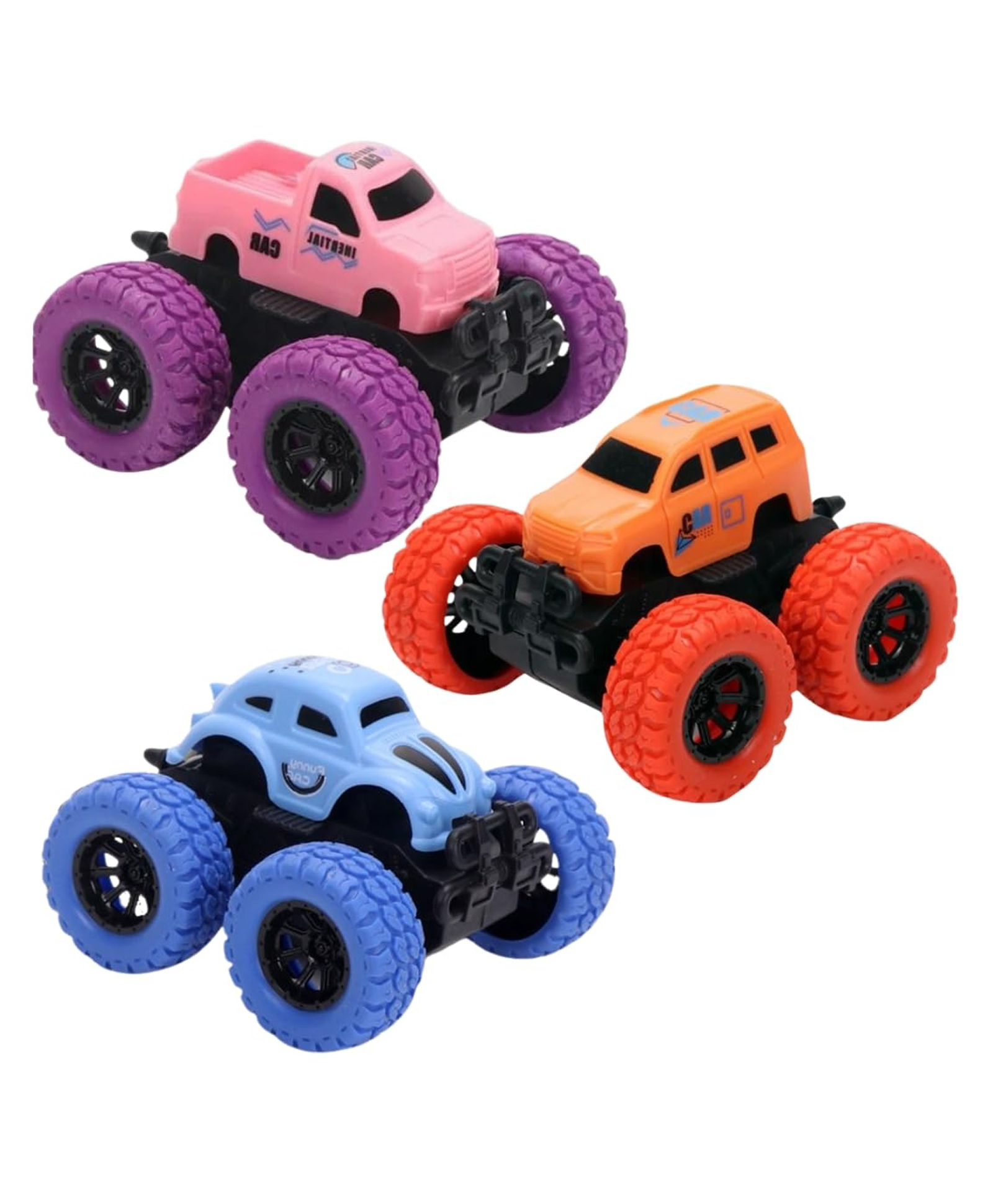 PLUSPOINT Monster Truck Toys Friction Powered Toy Cars Push and Go Vehicles for Kids Best Christmas Birthday Party Gift for Boys Girls Aged 3 and Above (Climber 3pc)-picture-33