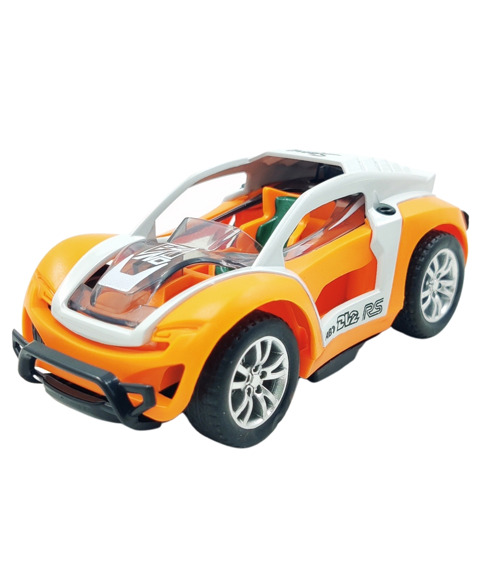 PLUSPOINT Die-Cast Metal Pullback Racing Car Toy for Kids Alloy Model Vehicle - Orange-picture-28