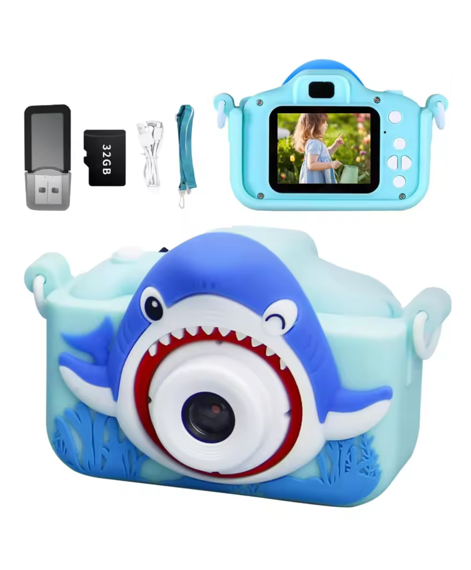 AKN TOYS Digital 2.0 Inch Ips Screen Kid Digital Camera 1080p HD Mini Baby Safety Toy Birthday Gift Photo Video for Kid Outdoor Toys- PACK OF 1 - COLOR MAY VARY-picture-33