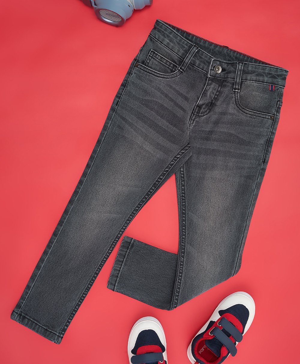Pantaloons Junior Cotton Elastane Light Washed Jeans - Dawn Blue-picture-11