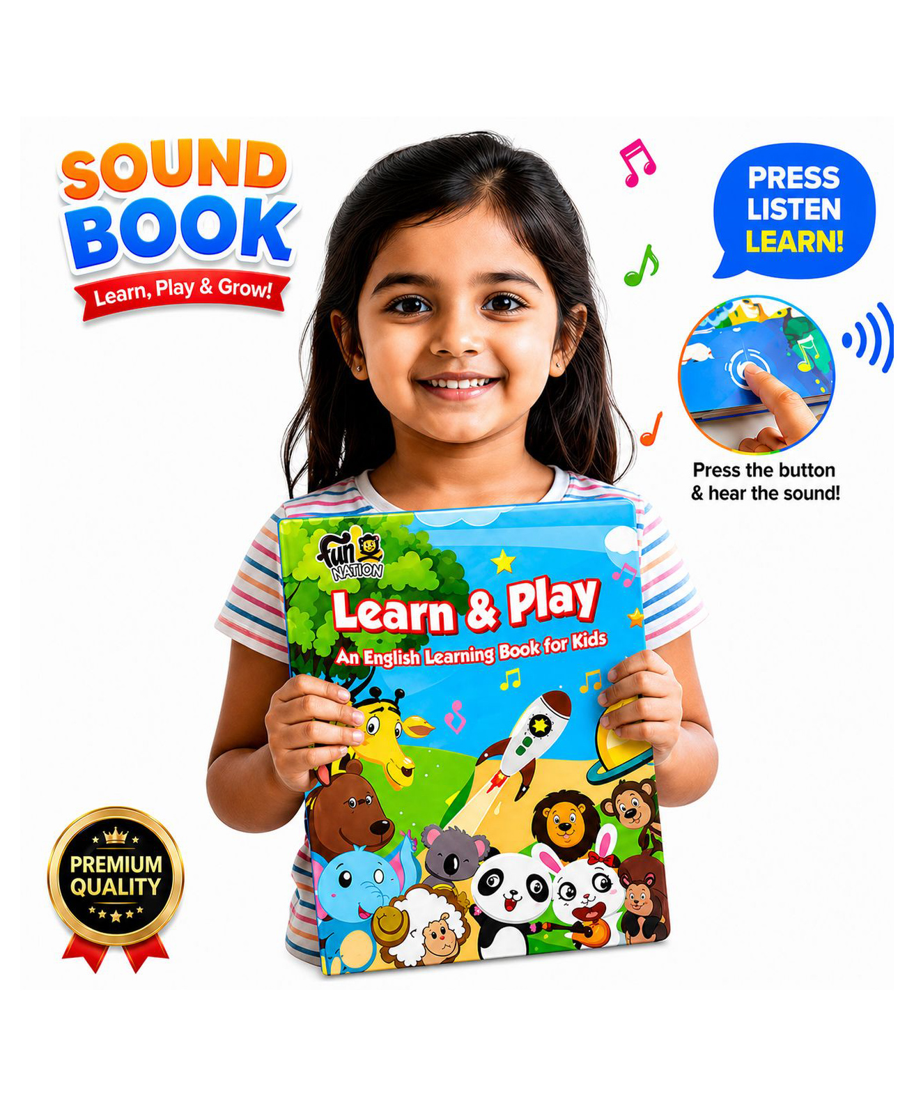 NHR Electronic English Learning Book for Kids - Multicolor-picture-27