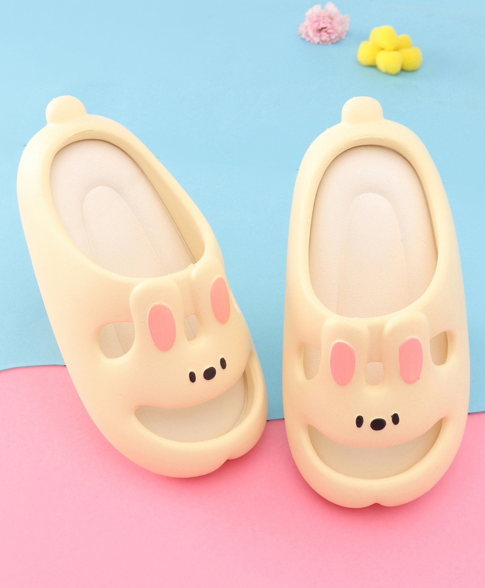Oh! Pair Clogs Slip On Sliders With Animal Design - Pink-picture-12