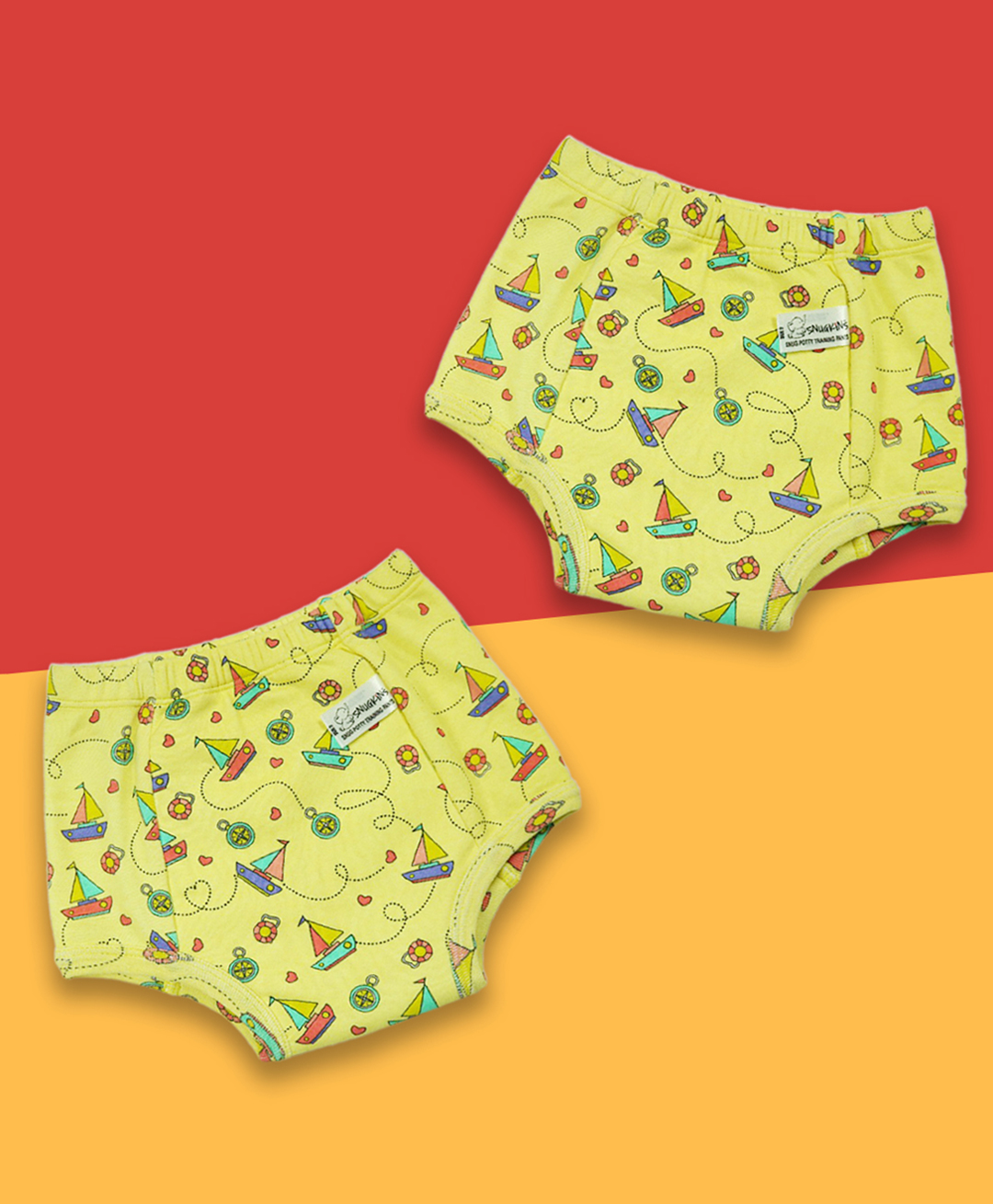 Snugkins - Snug Potty Training Pull-up Pants for Babies Reusable Potty Training Underwear   (Size 3, Fits 3 - 4 years) - Pack of 2-picture-24