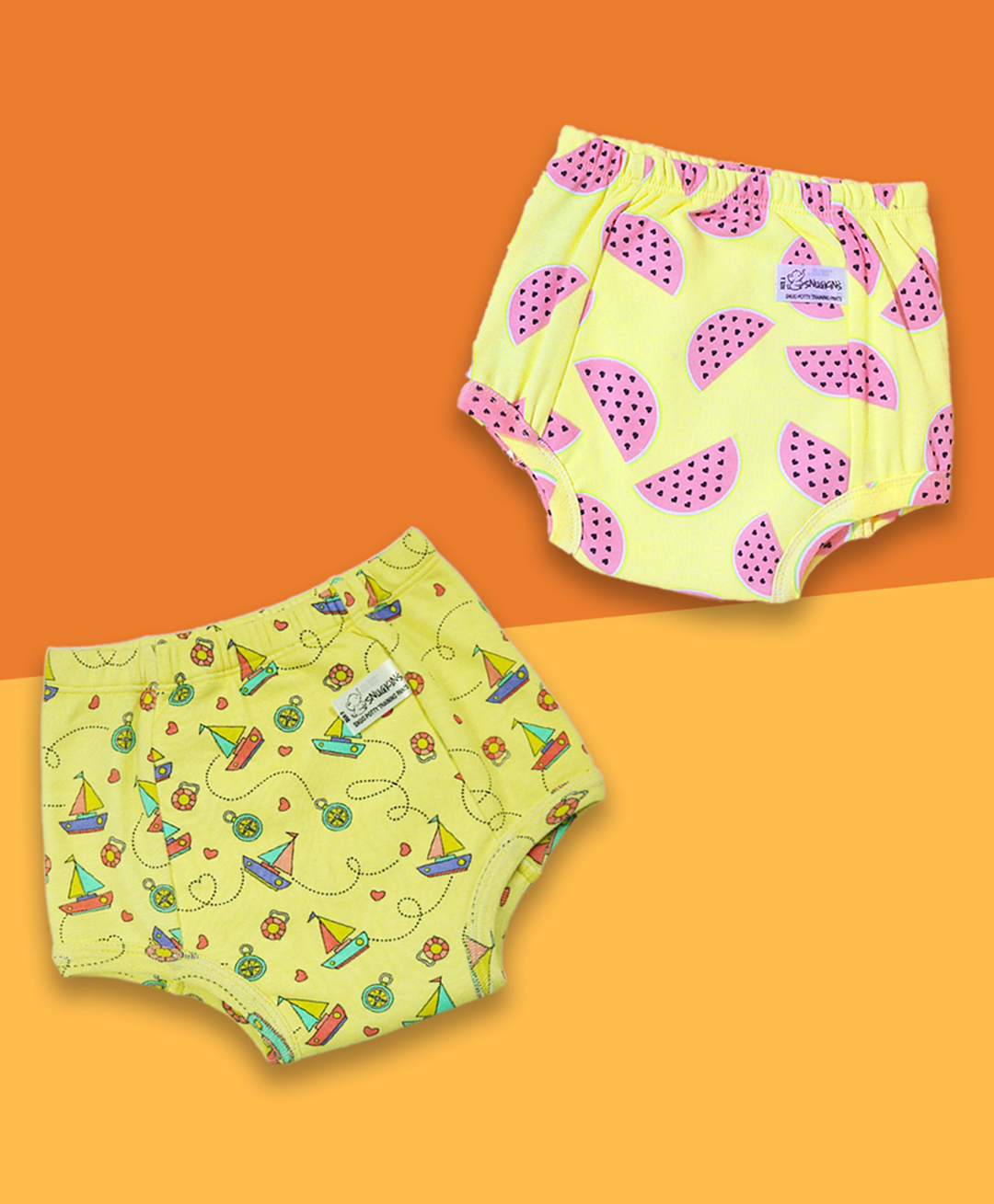 Snugkins - Snug Potty Training Pull-up Pants for Babies Reusable Potty Training Underwear   (Size 2, Fits 2 - 3 years) - Pack of 2-image-5
