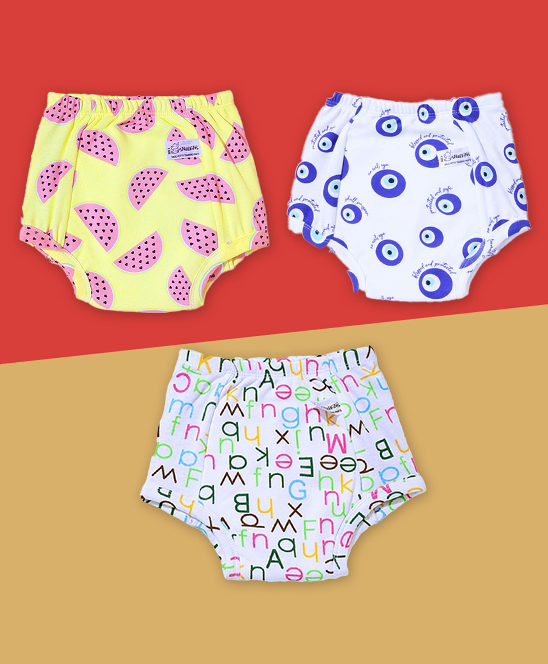 Snugkins - Snug Potty Training Pull-up Pants for Kids (Size 3, Fits 3 years  4 years) - Pack of 3-picture-3