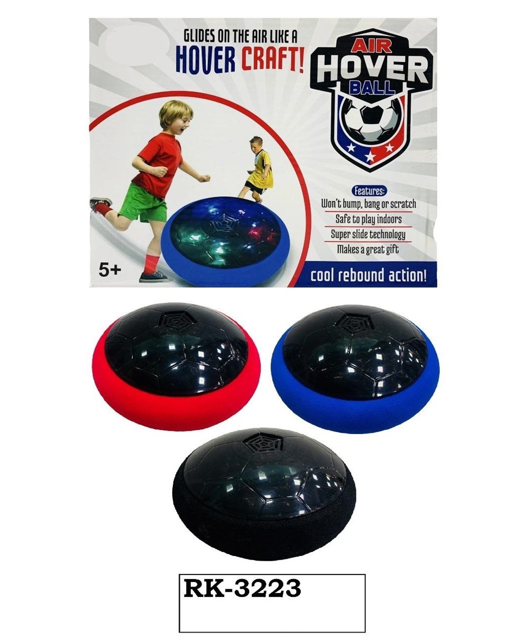 Sanjary Transparent Hover Ball batteryoperator toy for Kids - Color & Design May Vary-image-4