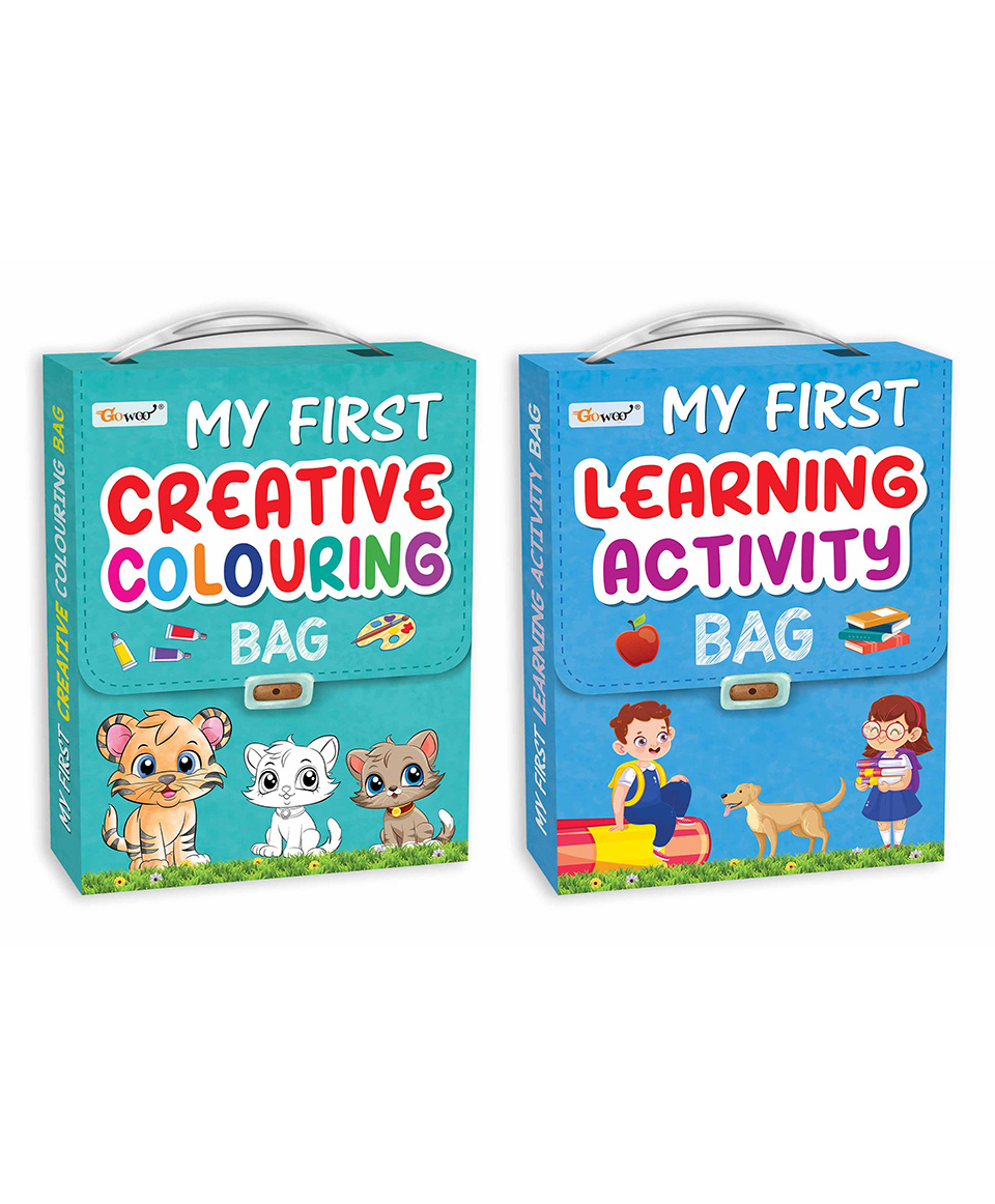 My first Creative colouring and learning Activity bags : Colouring bag for young learners, Learning activity kit, Fun educational activities, Colorful adventures | Pack of 2 learning bags-image-49