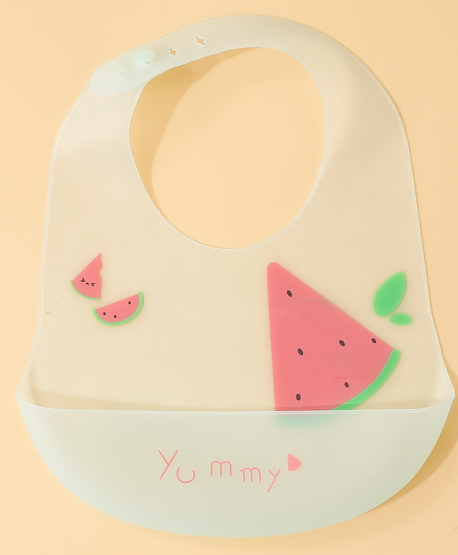 fab n funky Watermelon Print Crumb Catcher Bibs - Light Blue-picture-13