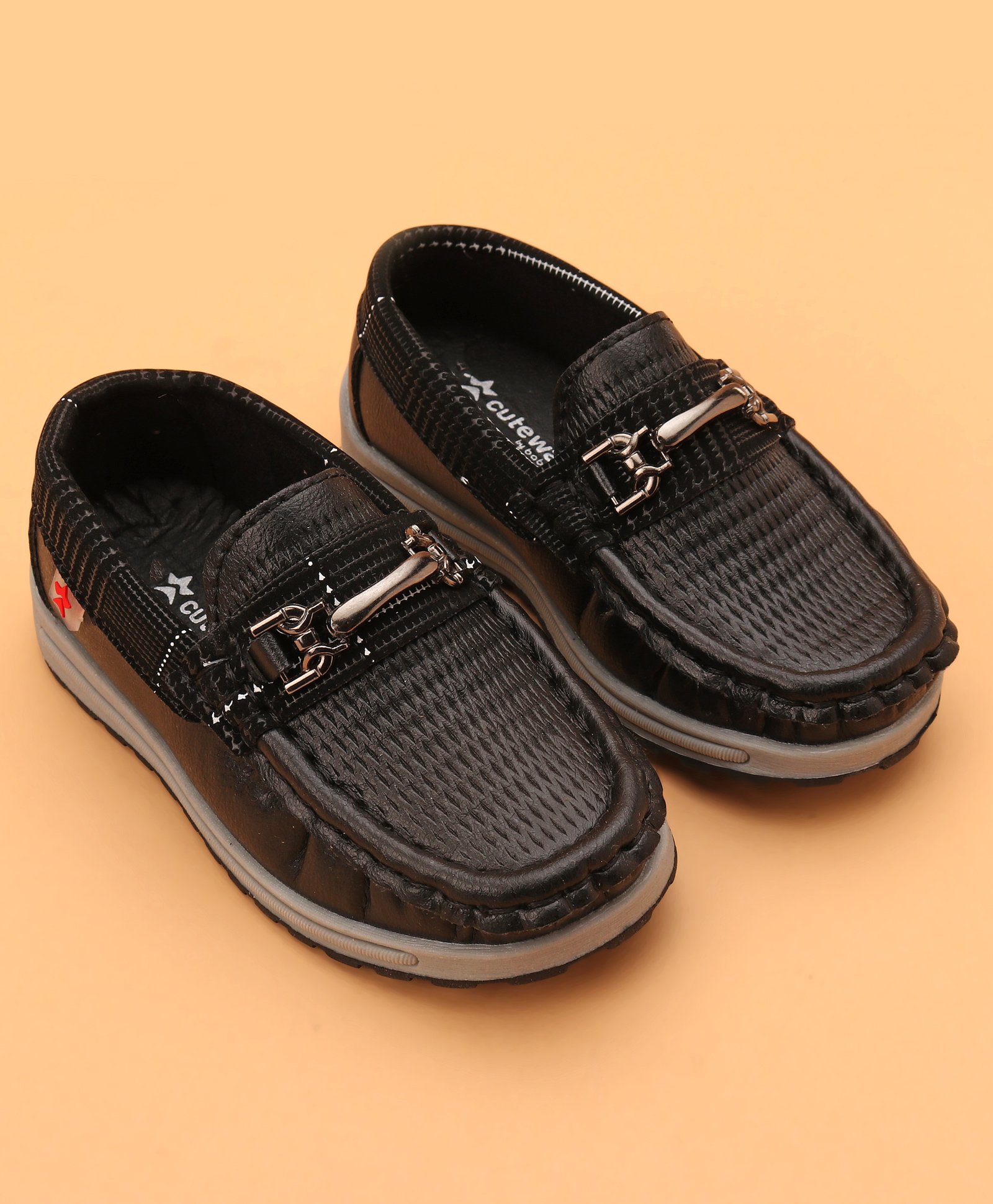 Cute Walk by Babyhug Formal & party Wear Slip On Shoes - Black-picture-11